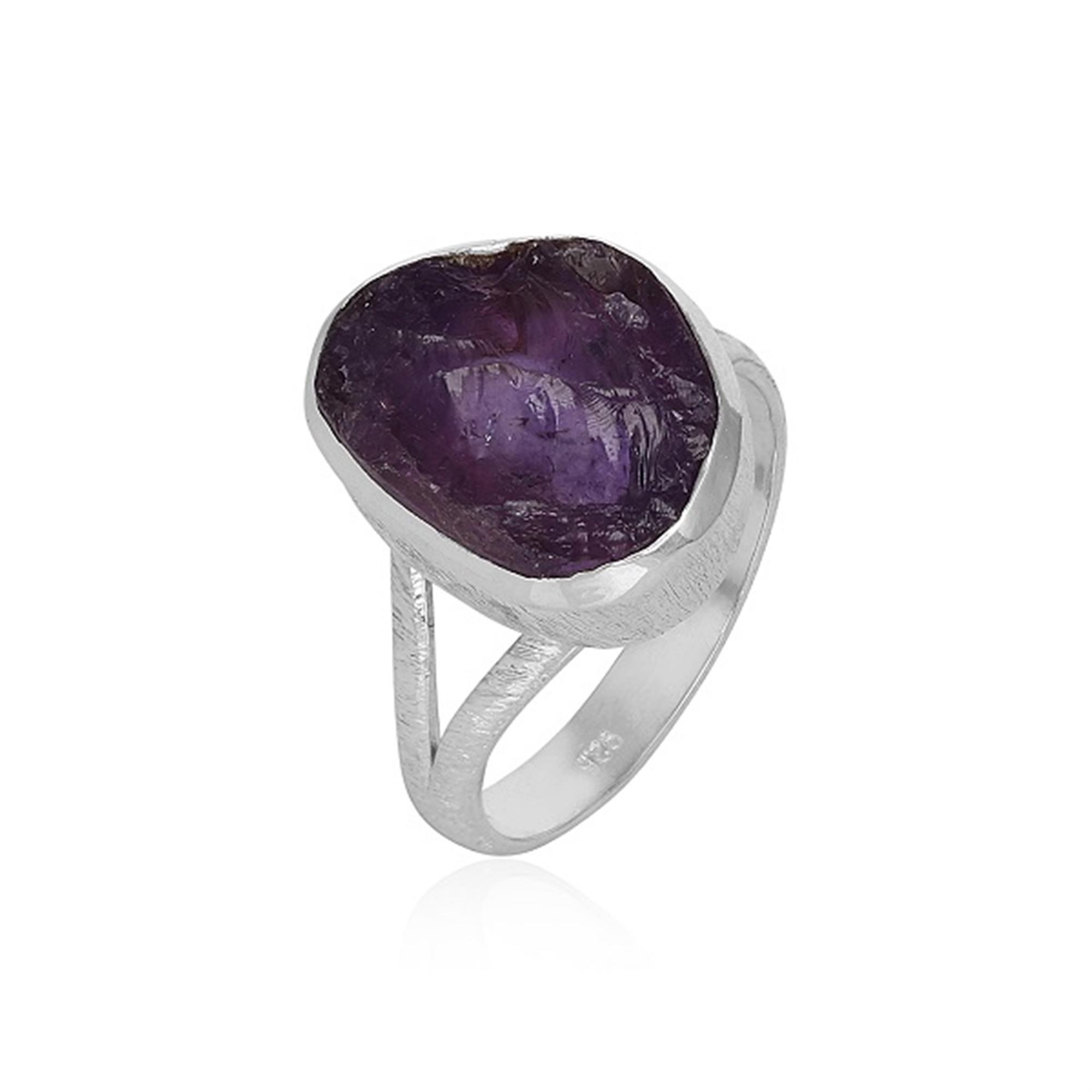 925 Sterling Silver Fancy Gemstone Split Band Ring Jewelry Exporter 