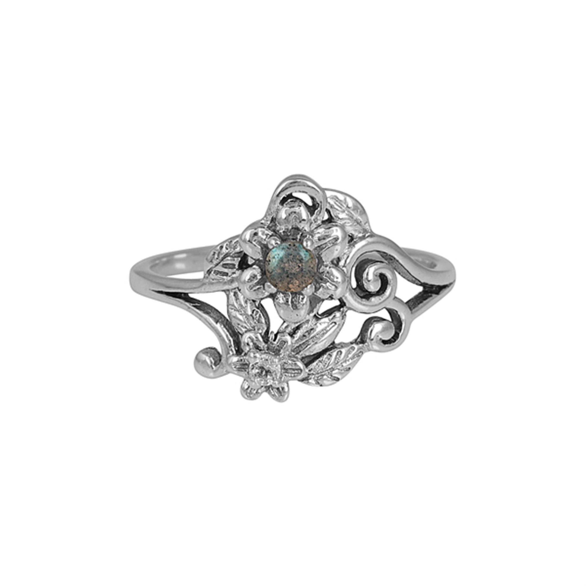 Sterling Silver Handmade Two Stone Filigree Ring Fine Jewelry Supplier 