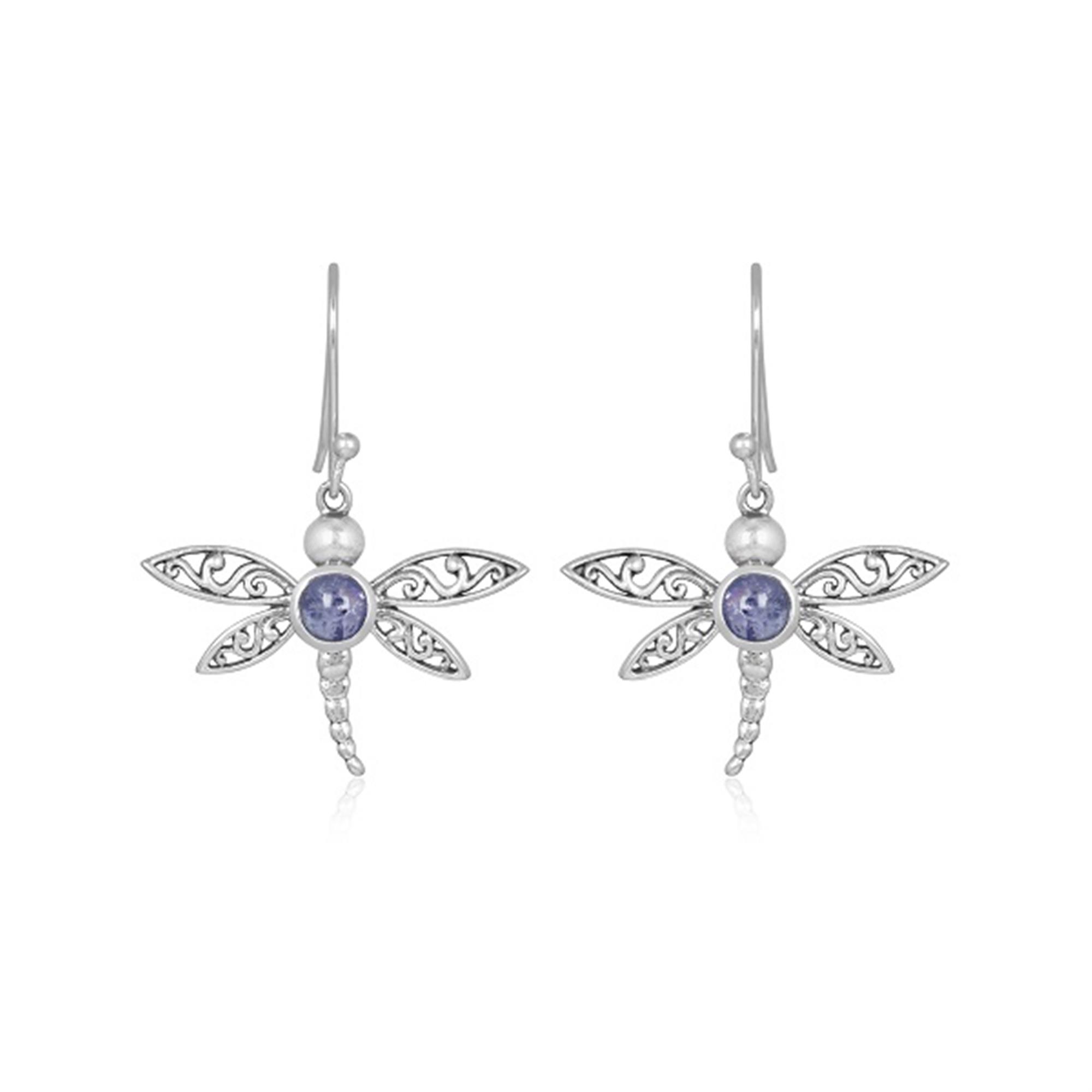 Dragon Fly Animal 925 Sterling Silver Handmade Earring Fine Jewelry Manufacturer 