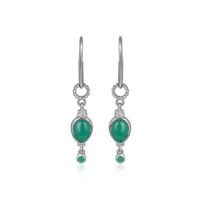 Vintage Style 925 Silver Semi-Precious Gemstone Dangle Earrings for Women – Jewelry Manufacturer 