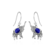 925 Sterling Silver Oval Stone Elephant Dangle Earring Fine Jewelry Manufacturer | Akrati Jewels Inc