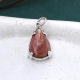 925 Sterling Silver Pear Shape Natural Rhodochrosite Pendant Jewelry for Girls | Akrati Jewels Inc