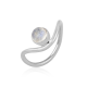 925 Sterling Silver Round Moonstone Stackable Band Ring Jewelry Supplier | Akrati Jewels Inc