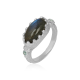 925 Sterling Silver Two Stone Dome Band Ring Jewellery Wholesaler | Akrati Jewels Inc