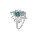 Natural December Birthstone 925 Sterling Silver Lotus Ring Fine Jewelry Manufacturer | Akrati Jewels Inc