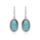 925 Sterling Silver Oval Shape Larimar Handmade Dangle Earring Fine Jewelry Wholesaler  | Akrati Jewels Inc