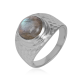 925 Sterling Silver Labradorite Hammered Band Ring | Akrati Jewels Inc