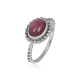 925 Sterling Silver Oval Pink Tourmaline Handmade Band Ring Jewelry Exporter | Akrati Jewels Inc