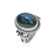 Natural Gemstone Boho 925 Sterling Silver Handmade Split Band Ring Jewelry Wholesaler | Akrati Jewels Inc