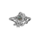 Sterling Silver Handmade Two Stone Filigree Ring Fine Jewelry Supplier | Akrati Jewels Inc