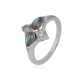 925 Sterling Silver Double Birthstone Minimal Ring Fine Jewelry Manufacturer | Akrati Jewels Inc