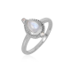 925 Sterling Silver Tear Drop Spiritual Gemstone Handmade Band Rings Jewelry Manufactutrer | Akrati Jewels Inc
