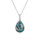 925 Sterling Silver Pear Shape Leaf Wire Wrapped Pendant Jewelry Wholesaler  | Akrati Jewels Inc