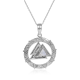 925 Sterling Silver Valknut Moonstone Pendant Jewelry Supplier | Akrati Jewels Inc