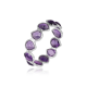 925 Sterling Silver Full Eternity Amethyst Band Ring Handmade Jewelry Manufacturer | Akrati Jewels Inc