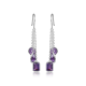 925 Sterling Silver Amethyst Fall Drop Dangle Earring Jewelry Manufacturer | Akrati Jewels Inc