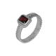 925 Sterling Silver Textured Chevron Design Band Ring Handcrafted Birthstone Jewellery Supplier  | Akrati Jewels Inc