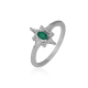 Sterling Silver North Star Handmade Oval Gemstone Band Ring Bulk Jewellery Wholesaler | Akrati Jewels Inc