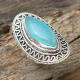 Bali Design Chalcedony Sterling Silver Ring Jewelery | Akrati Jewels Inc