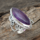 Amethyst Gemstone Sterling Silver Long Ring Wholesale Jewelry | Akrati Jewels Inc
