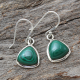 Beautiful Malachite Gemstone Sterling Silver Earring | Akrati Jewels Inc