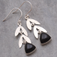 Handcrafted Sterling Silver Black Onyx Earring | Akrati Jewels Inc