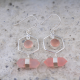 Rose Pencil Quartz Gemstone Sterling Silver Earring Gemstone Jewelery Manufacturers | Akrati Jewels Inc