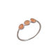 Carnelian 3 Gemstone Sterling Silver Ring | Akrati Jewels Inc