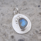 Sterling Silver Labradorite Gemstone Pendant Jewelry | Akrati Jewels Inc