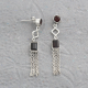 Sterling Silver Garnet Earring Online Silver Jewelry | Akrati Jewels Inc