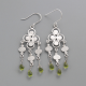 Sterling Silver Peridot Drop Earring Jewelry Exporter | Akrati Jewels Inc