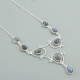 Labradorite Gemstone Silver Necklace Jewelry | Akrati Jewels Inc