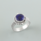 Blue Sapphire Gemstone Sterling Silver Band | Akrati Jewels Inc