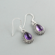 Amethyst Gemstone Silver Earring Jewelry | Akrati Jewels Inc