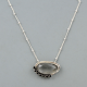 Crystal & Black Onyx Sterling Silver Necklace Wholesale Jewelry | Akrati Jewels Inc