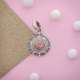 Rhodochrosite Gemstone Sterling Silver Pendant Necklace Jewelery | Akrati Jewels Inc