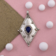 Kite Shape Sterling Silver Lapis Lazuli Pendant Online Gemstone Jewelery | Akrati Jewels Inc