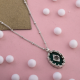 Green Onyx & Labradorite Gemstone Silver Necklace Online Gemstone Jewelery | Akrati Jewels Inc