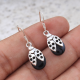 Butterfly Sterling Silver Black Onyx Earrings | Akrati Jewels Inc