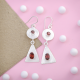 Red Garnet Gemstone Silver Earring Contemporary Collection Jewelery | Akrati Jewels Inc
