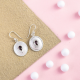 Red Garnet Gemstone Sterling Silver Matte Finish Earring | Akrati Jewels Inc