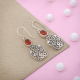 Carnelian Gemstone Sterling Silver Earring Jewelry | Akrati Jewels Inc