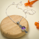 Classic Sterling Silver Amethyst Pendant Jewelery From India Supplier | Akrati Jewels Inc