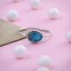 Natural Apatite Gemstone Sterling Silver Dainty Ring Jewelry | Akrati Jewels Inc