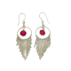 Sterling Silver Ruby Gemstone Dangle Earring | Akrati Jewels Inc
