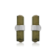 Natural Raw Pencil Tourmaline Sterling Silver Dainty Stud Earrings | Akrati Jewels Inc