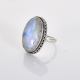 Bali design moonstone silver ring jewelry | Akrati Jewels Inc