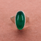 Eternity Green Onyx Silver Ring Jewelry | Akrati Jewels Inc