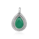 Emerald Gemstone Sterling Silver Handmade Pendant Wholesale | Akrati Jewels Inc