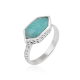 Amazonite Gemstone Ring Handmade 925 Sterling Silver | Akrati Jewels Inc